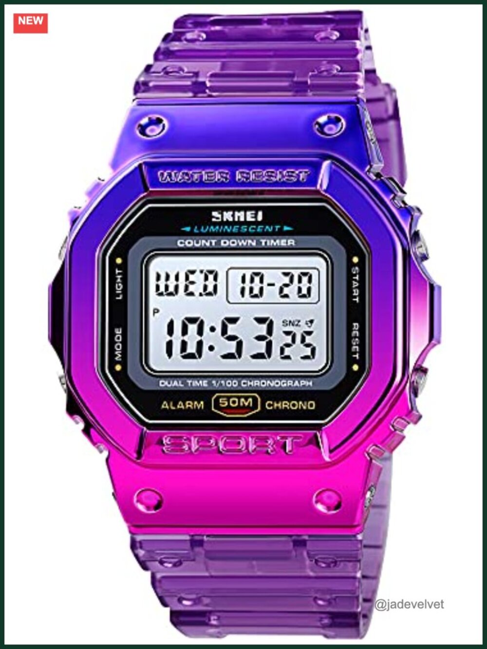 Gosasa Digital Sports Watch Wristwatches Waterproof for Women
